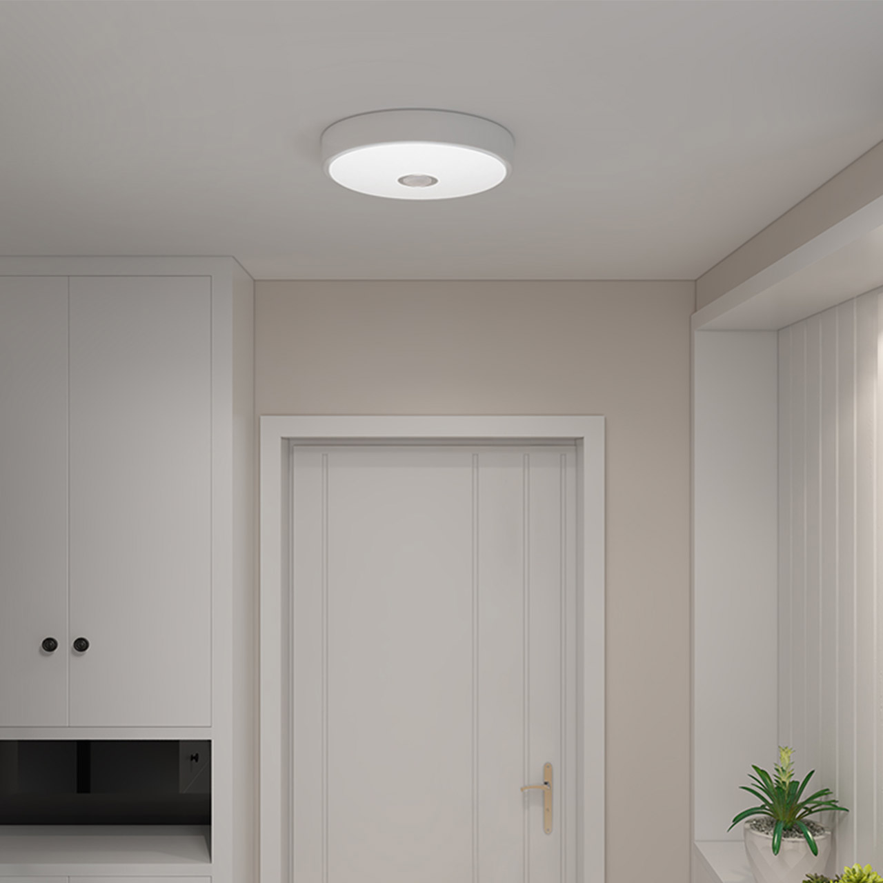 Светильник с датчиком движения и освещённости, Yeelight Crystal Sensor Ceiling Light mini, YLXD09YL